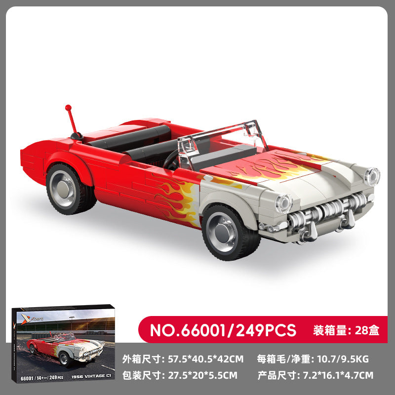 Cross-border engineering series truck city bus transport vehicle combined with small particle building blocks children's educational enlightenment toys