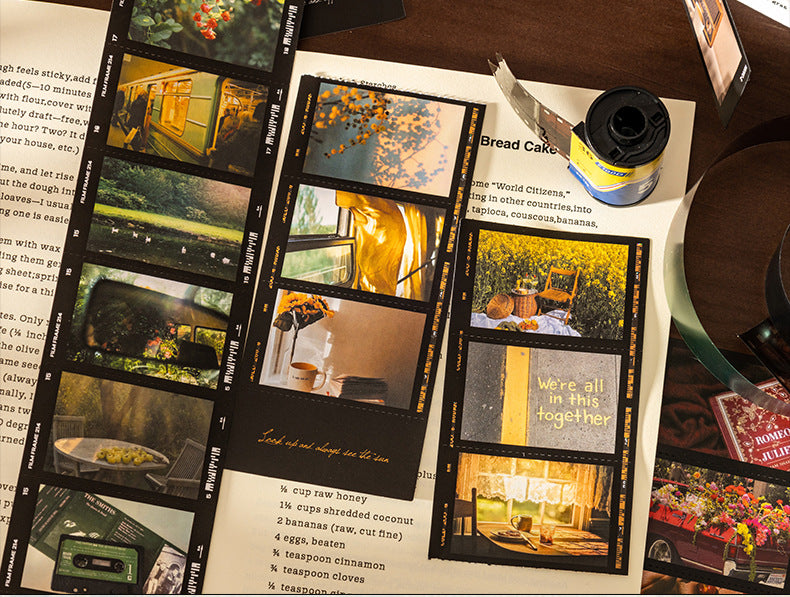 A Dream in Memory Film Film Stickers Retro Old Film Film Strips Handbook Collage Basics