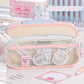 Large and Small Color Matching O00 Pencil Bag Transparent Large Capacity Stationery Bag Creative Multifunctional Stationery Bag Ins Japanese Style High Value