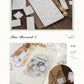 Sugar poem label note book time recorder original retro literature DIY material decoration base note paper