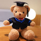 Graduation Bear Doll Doctor Bear Bachelor's Uniform Bear Doll Graduation Bear Gift for College Students with Logo Printing