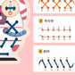 Children's Educational Threading Board, Threading Rope and Beads to Exercise Baby's Fine Finger Movement Toys, Montessori Early Education Teaching Aids