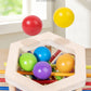 Wooden Kidsren's Stick Insertion Game Baby Draw Stick Color Cognitive Pitching Montessori Family Interactive Toy
