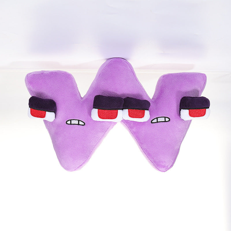 Cross-border Alphabet Lore letter legend plush pillow doll children Enlightenment letter doll wholesale