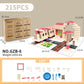 Cross-border New Products Mason Brick Building Mini Brick Hand-assembled Building House Villa Model Toys