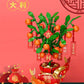 Wow, Custom Ornaments Educational Assembled Toy Gift 9020 New Year Lucifer Cat Fortune Tree Fortune 9021