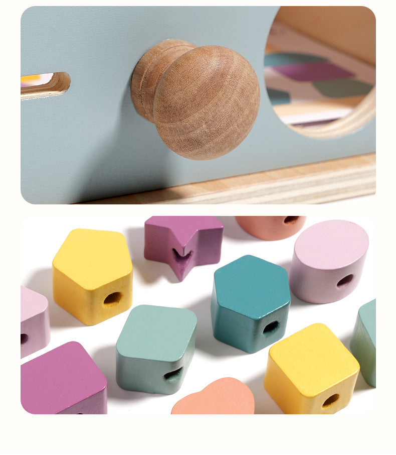 Montessori Classification Early Education Coin Box Baby Color Cognitive Shape Building Blocks Matching Teaching Aids Baby Educational Toys
