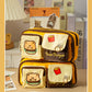 Bear Burger Pencil Case New Design Large Capacity Stationery Box Girls Niche High-Looking Student Cute Pencil Case