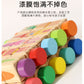 Cecpc Kidsren's Early Education Rotating Building Block Puzzle Baby Animal and Fruit Cognition Wooden Educational Toys for 1-2-3 Years Old