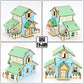 Wooden Reasons Children's Girls Assembled Handmade Ornaments diy Assembled Cabin Model Building Blocks Head Small House Puzzle