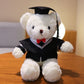 Graduation Bear Doll Doctor Bear Bachelor's Uniform Bear Doll Graduation Bear Gift for College Students with Logo Printing