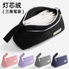 Cross-Border Popular Large-Capacity Simple Solid Color Pencil Case Ins Style Japanese Double-Layer Corduroy Pencil Case Portable Stationery