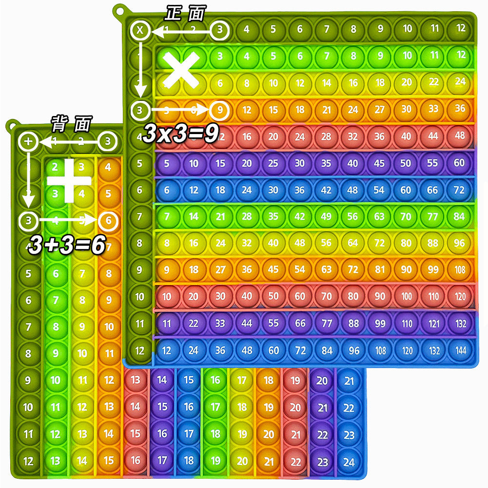 Learn 1-100 Number Bubble Press Mathematical Thinking Training Game Educational Science and Education Toys Rodent Killer Pioneer