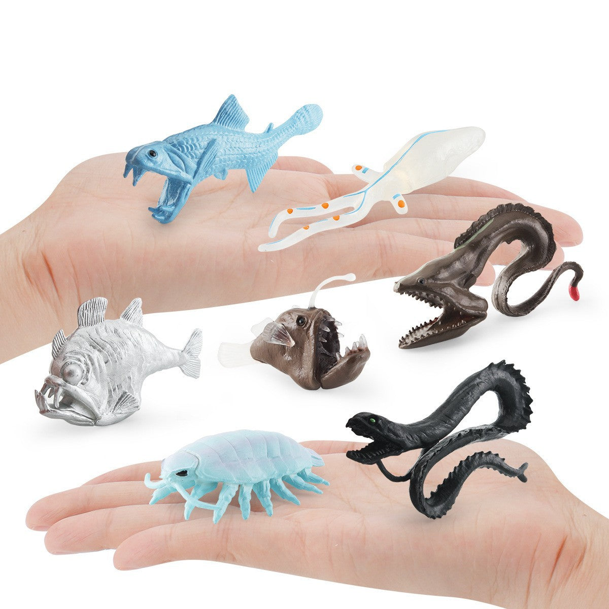 Cross-border Amazon simulation broad-eyed squid angler axe fish dragon fish deep sea biological static model