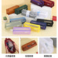 Mesh Large-Capacity Pencil Case, Transparent Double-Layer Student Exam Zipper Stationery Storage Bag, Three-Layer Stationery Bag