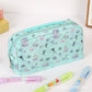Ins New Toast Cat Foldableing Pencil Bag High-Looking Cute Girl Heart Student Pencil Stationery Box Storage Bag