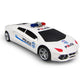Children's Electric Universal Police Toy Car Model 360-Degree Rotating Light Music Automatic Driving Door Police Car