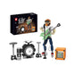 Wandering Rock Guitar Bluetooth Speaker Creative Building Small Particle Building Blocks Children's Educational Toy Model Ornaments