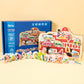 Wooden two-in-one string string beaded puzzle string animal fruit traffic large particle string wooden toy