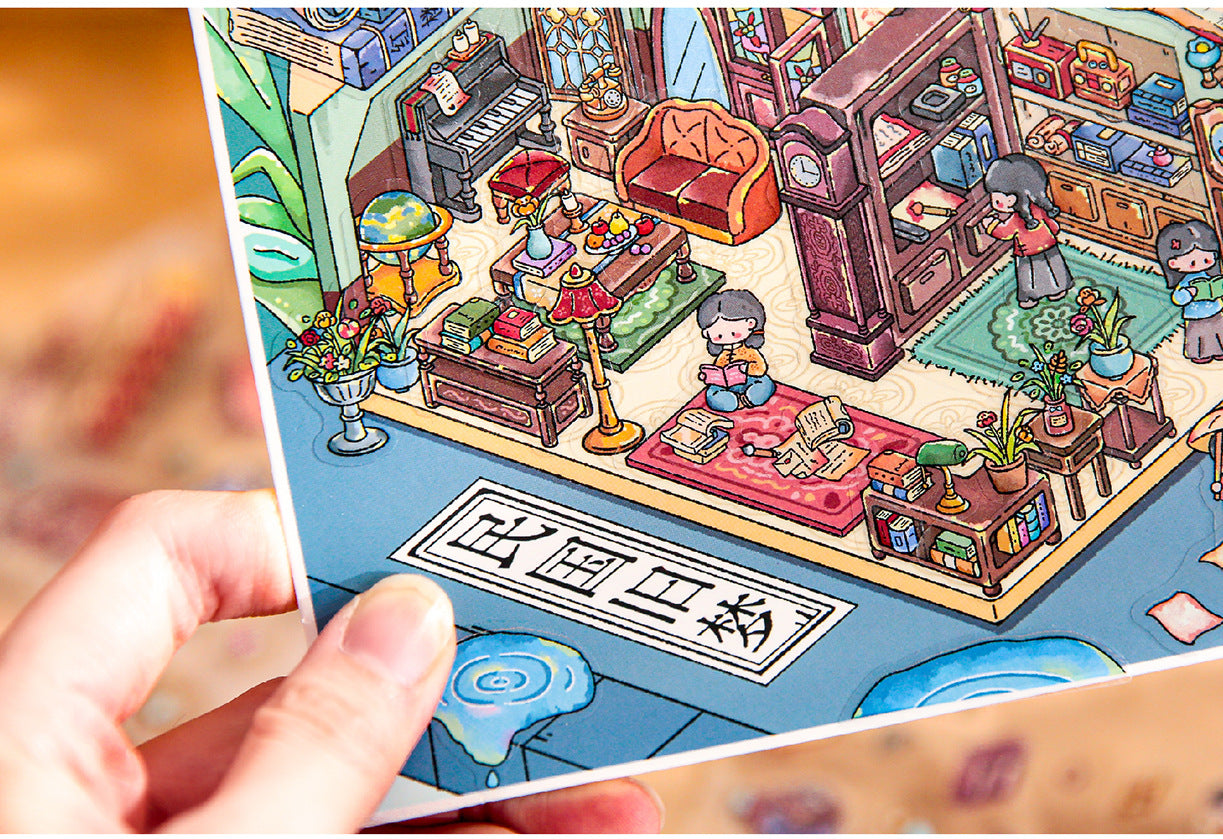Mr. Mo Yan's New 3D Landscape Stickers Kaleidoscope Series Fun Original DIY Stress-Relief Stickers