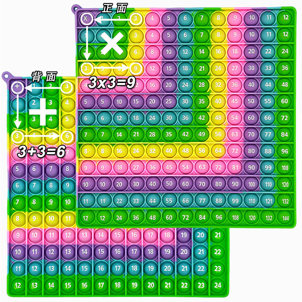 Learn 1-100 Number Bubble Press Mathematical Thinking Training Game Educational Science and Education Toys Rodent Killer Pioneer