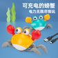 Cross-Border Electric Crab Rechargeable Luminous Concert Crawling Motion Sensor Escape Baby Children's Educational Toy