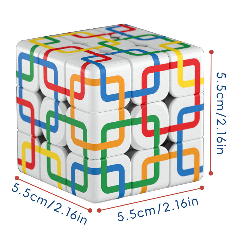 Cross-Border Uv Printed Personalized 3X3 Cube Square Network 3X3 Arrow 3X3 Tic-Tac-Toe Cube Wholesale