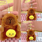 Cross-Border Capybara Mascot Backpack Small Pendant Keychain Chinese Style Zodiac Pendant Couple Ugly Doll