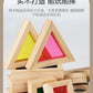 Acrylic Transparent Color Light and Shadow Building Blocks Baby Creative Construction Early Education Educational Toys Children's Rainbow Building Blocks
