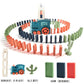 Cross-border dominoes trembles with educational children's automatic licensing electric sound and light train toys