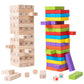 Children's Puzzle Stack Balanced Stack High Draw Building Blocks Layer by Layer Stack Wooden Strip Draw Wood Table Game Toys