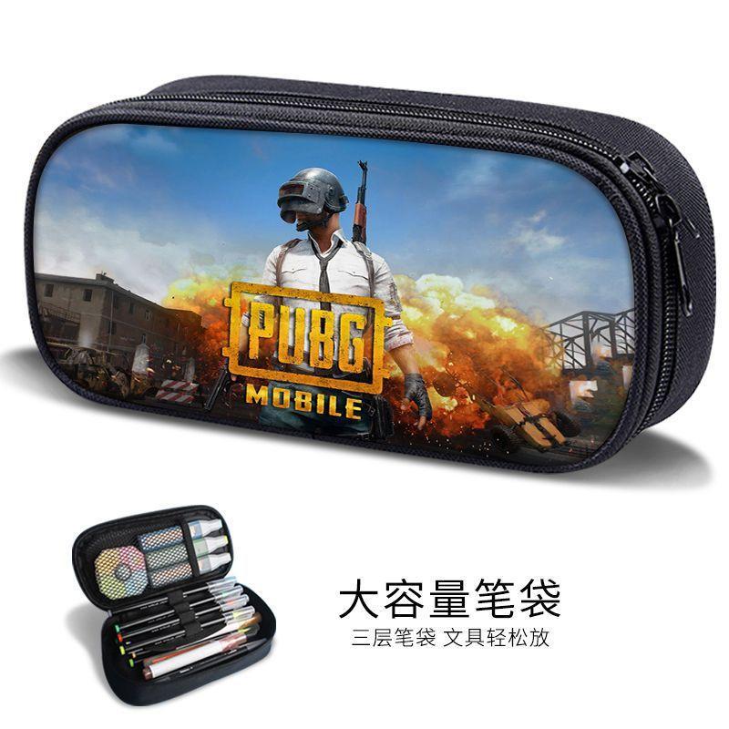 Sand Sculpture Pencil Bag for Boys, Multifunctional Stationery Box for Primary and Secondary School Students, Pubg Game Stationery Bag, Kidsren's Trendyy Pencil Bag