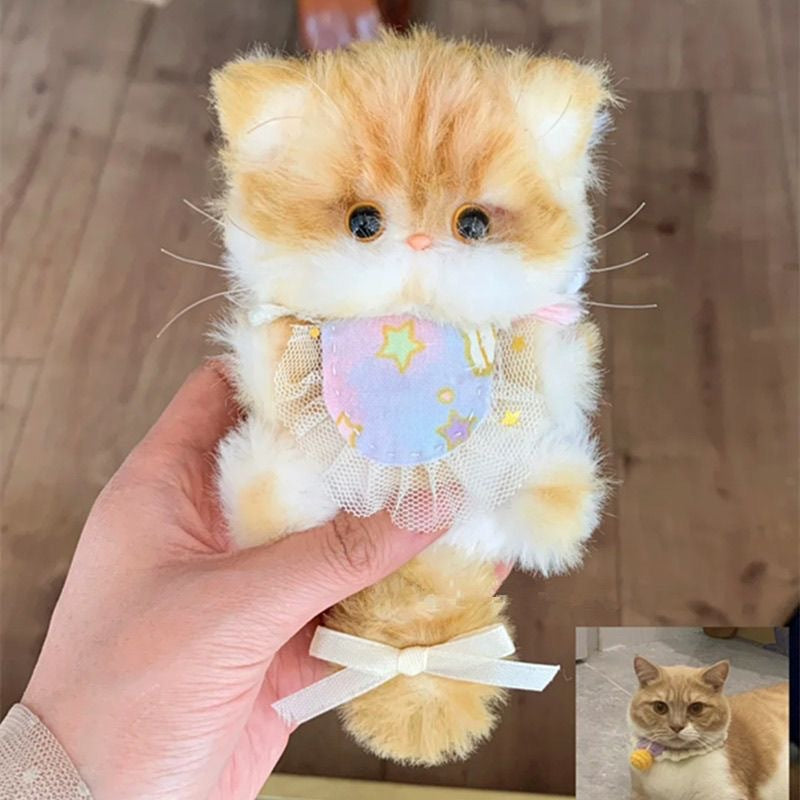 Twisting Stick Kitten DIY Material Pack Casual Style Cute Stuffed Toy for Girls Birthday Gift Bag Pendant