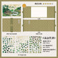 Infeel.Mepet White Card Scenery Stickers, Vintage Item Restorer, Miniature Stereo Chinese-Style Fun Stickers