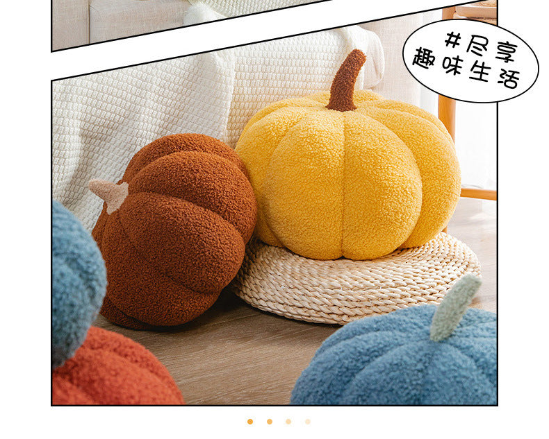 Ins Girly Heart Pumpkin Pillow Creative Special-Shaped Sofa Cushion Halloween Decoration Plush Toy Nap Pillow