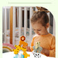 Wooden Children's Animal Balance Stacking Music Kindergarten Animal Pattern Cognitive Stacking Early Education Educational Solid Wood Toy