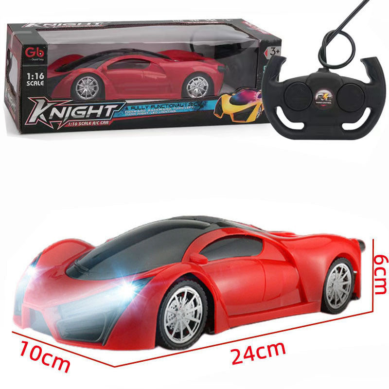 Factory direct four-way remote control car gift boy toy car electric sports car children's remote control car a generation of hair