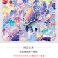 50 Original Watercolor Starry Sky Cat Stickers Hand-Painted Without Infringement Cute Ins Style Cat Notebook Stickers