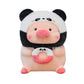Cross-Border New Style Swimming Ring Lulu Pig Plush Toy Cute Donut Panda Pig Doll Children's Pillow Gift