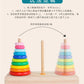 Hanoi Tower for Primary School Students 10 Layers 8 Large 5 Medium 10 Layers Hanrotoro Kidsren's Educational Thinking Training Toys