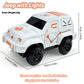 Magnetic track car electric light-emitting jeep police car project small train track accessories children's toys car