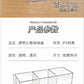 Multifunctional Acrylic Pen Holder Transparent Desktop Storage Box Pen Holder Office Stationery Compartment Storage Box Large Capacity
