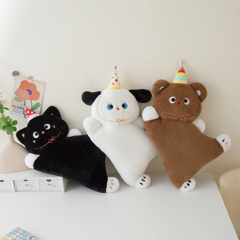 Cross-Border New Puppy Pillow, Kitten Plush Toy, Cute Dog Doll, Nap Pillow, Sofa Pillow, Batch Goods