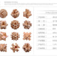 Wisdom Wheel Large Beech Kongming Lock Children's Educational Toys for Adults and Students Decompression Burning Brain Disassembly and Reassembly Luban Lock