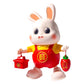 Cross-Border Electric Little Lucky Rabbit Baby Toy Dancing Children's Head-Up Training Doll Doll Baby Newborn
