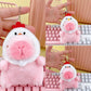Cross-Border Capybara Mascot Backpack Small Pendant Keychain Chinese Style Zodiac Pendant Couple Ugly Doll