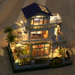 Tianyu DIY Hand-Assembled Mini Model Cabin Wooden House Toy Luminous Birthday Gift Wholesale Stereo