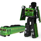 BKK alloy deformation robot train high-speed rail engineering bus dinosaur green leather train King Kong BKK children's toys