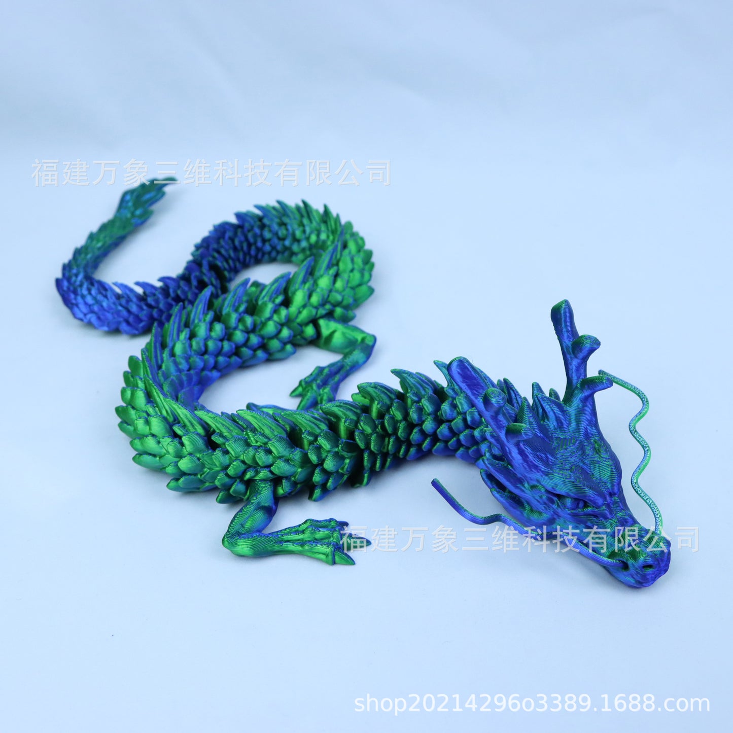 Net red explosions 3d printing dragon ornaments Chinese dragon cross-border dragon egg joint dragon toy hand gift stall wholesale