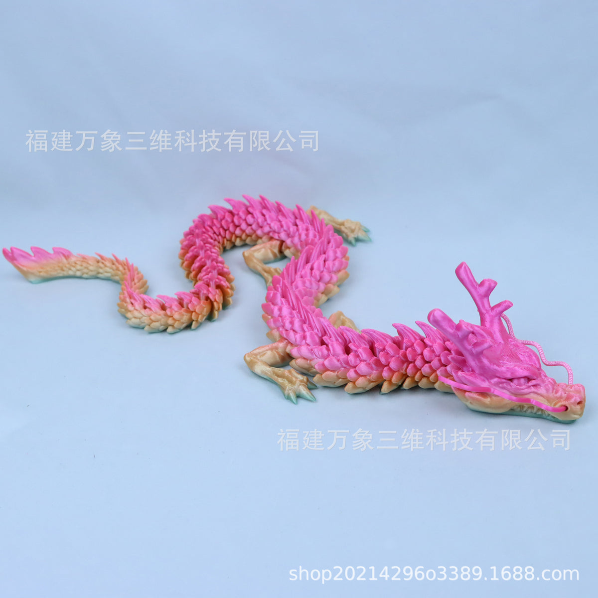 Net red explosions 3d printing dragon ornaments Chinese dragon cross-border dragon egg joint dragon toy hand gift stall wholesale
